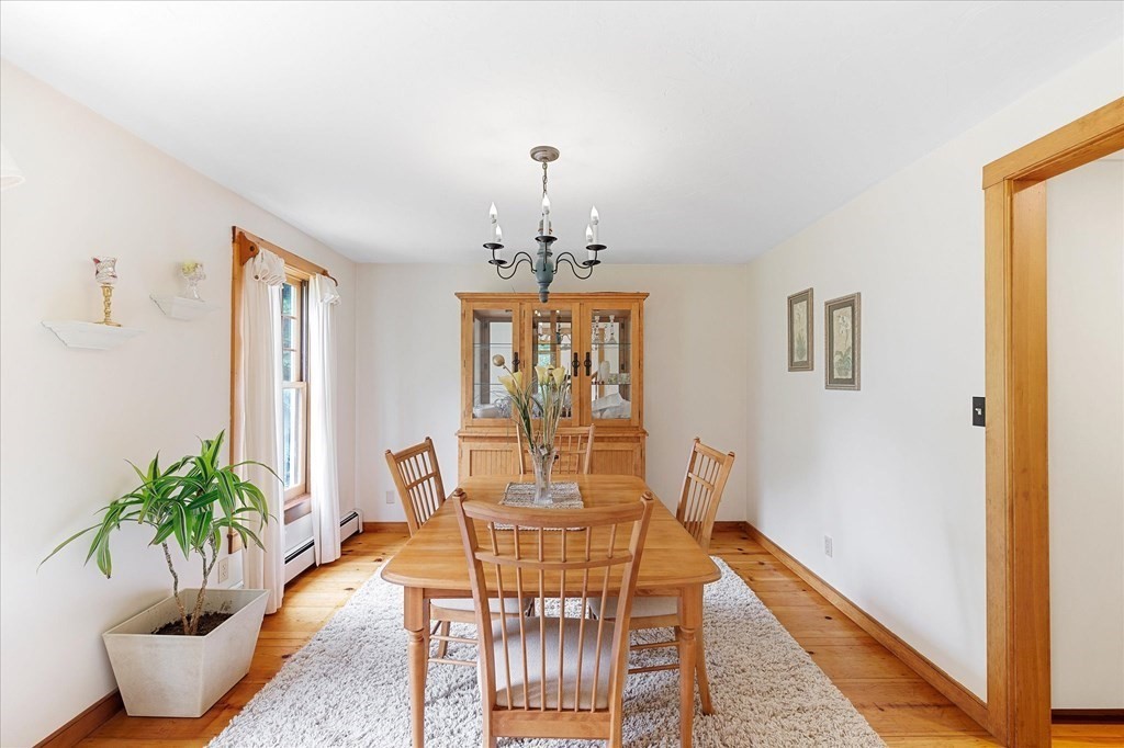 94 Stallion Hill Road Sturbridge, MA 01518 - Photo 14 of 42 a dining room with furniture potted plants and wooden floor