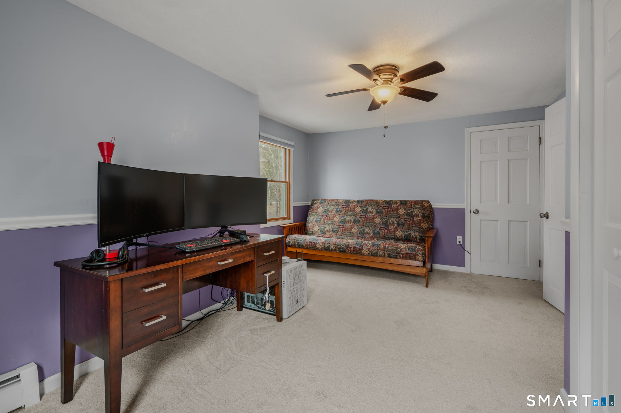 215 Haywardville Road East Haddam, CT 06415 - Photo 22 of 31 a living room with furniture and a flat screen tv