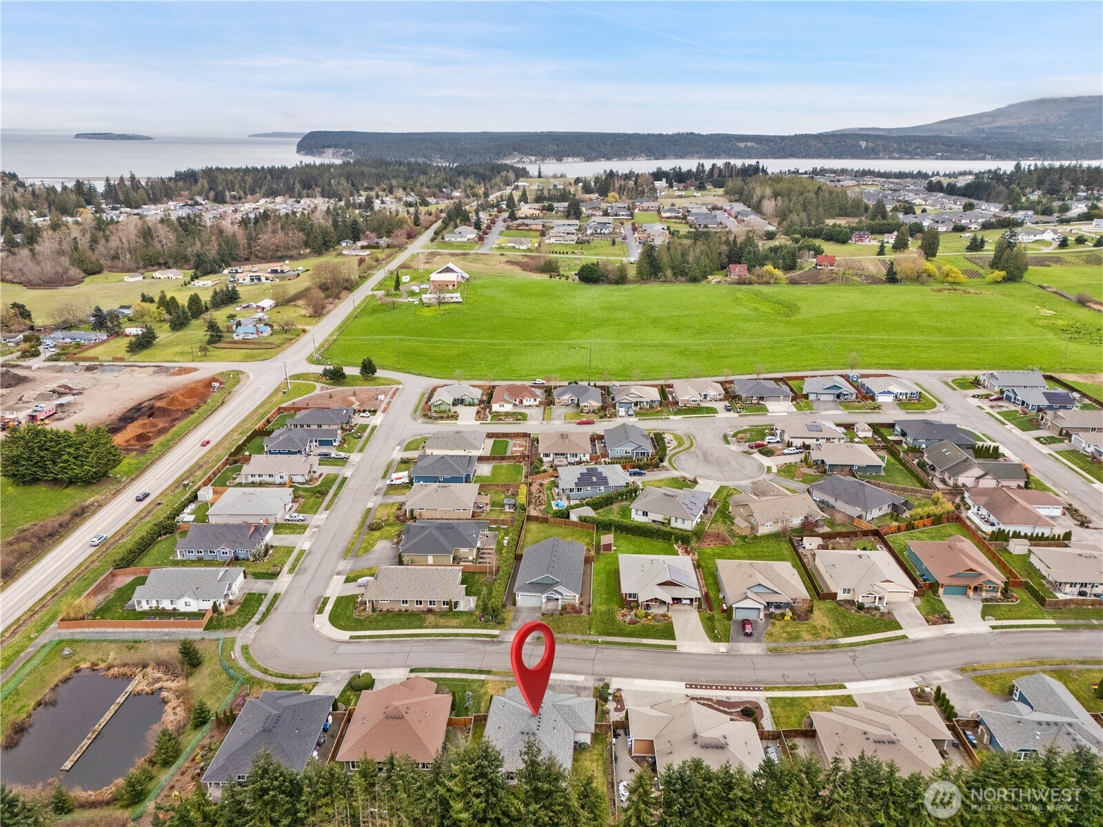 200 Blue Glacier Loop Sequim, WA 98382 - Photo 38 of 39 an aerial view of residential building with outdoor space