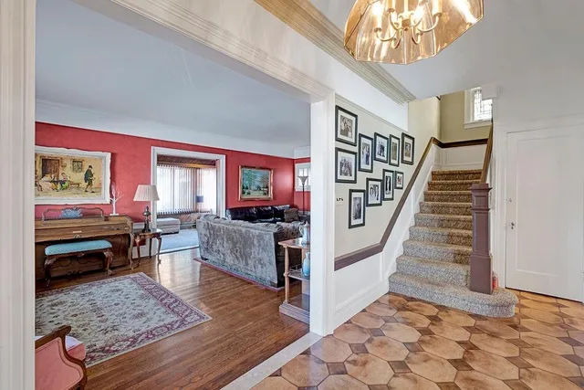 a very nice looking room with a large window