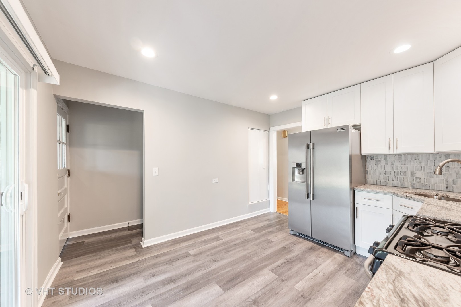 307 North Westgate Road Mount Prospect, IL 60056 - Photo 4 of 17 a view of a refrigerator in kitchen and wooden floor