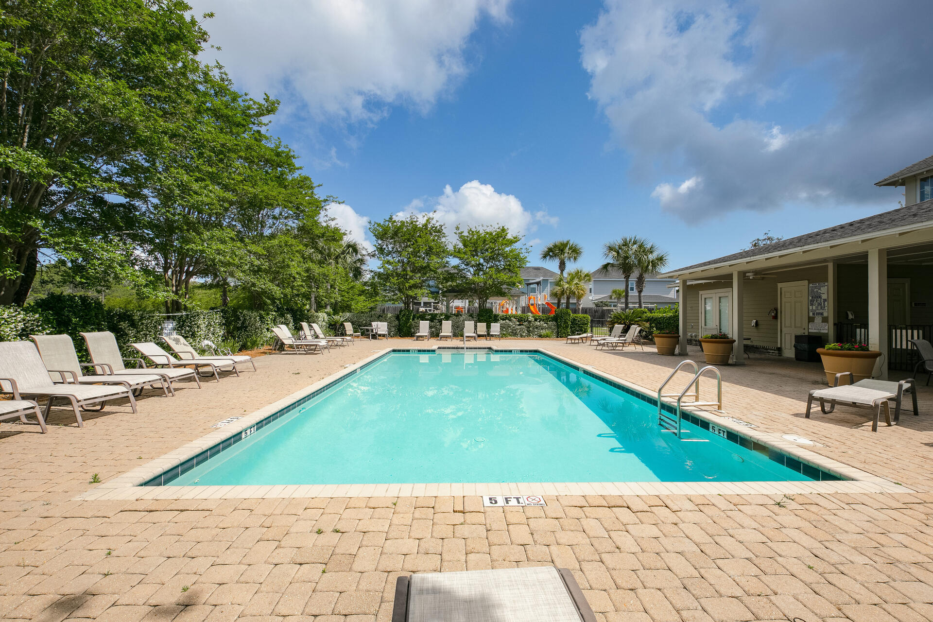 103 Chapman Street Santa Rosa Beach, FL 32459 - Photo 29 of 29 a view of swimming pool with outdoor seating and plants