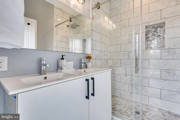 a utility room with cabinets