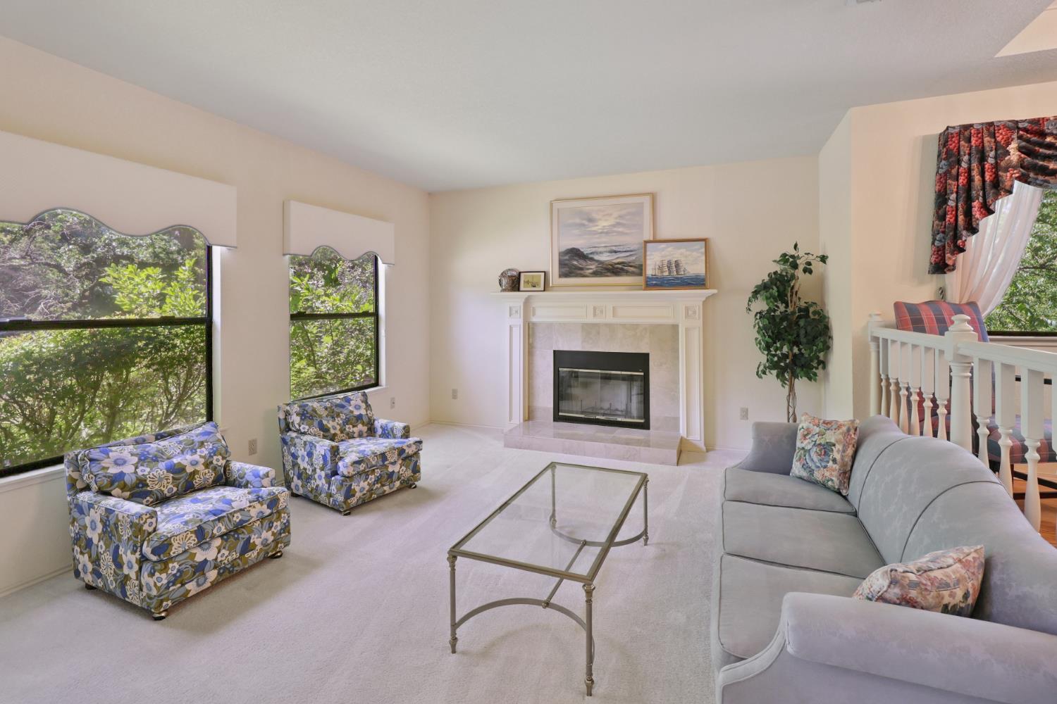 6798 Terreno Drive Rancho Murieta, CA 95683 - Photo 13 of 63 a living room with furniture fireplace and window