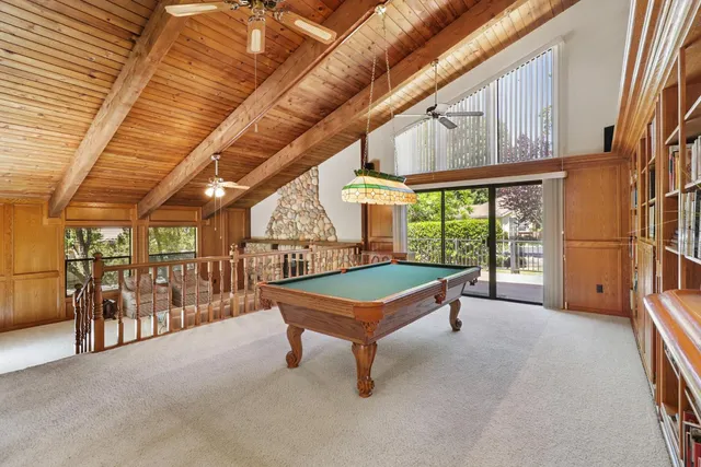 a spacious bathroom with a double vanity sink mirror and double