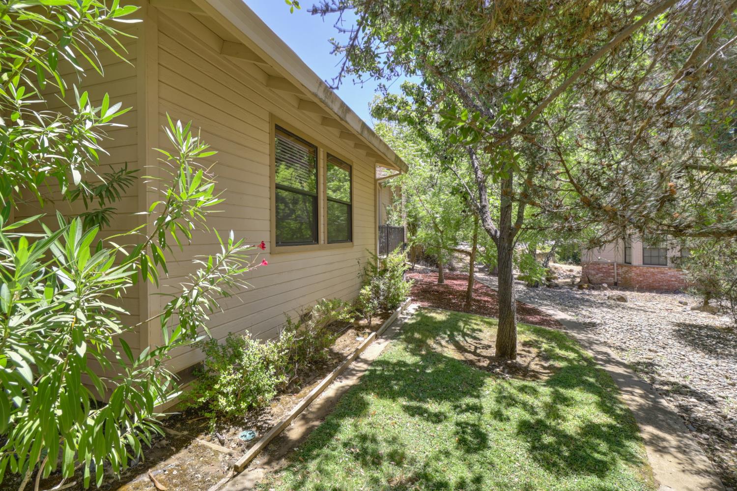 6798 Terreno Drive Rancho Murieta, CA 95683 - Photo 56 of 63 a backyard of a house with lots of green space