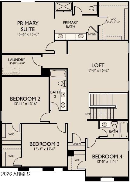 16199 West Red Bird Road Surprise, AZ 85387 - Photo 9 of 9 Daisy Floorplan Second Level (L)
