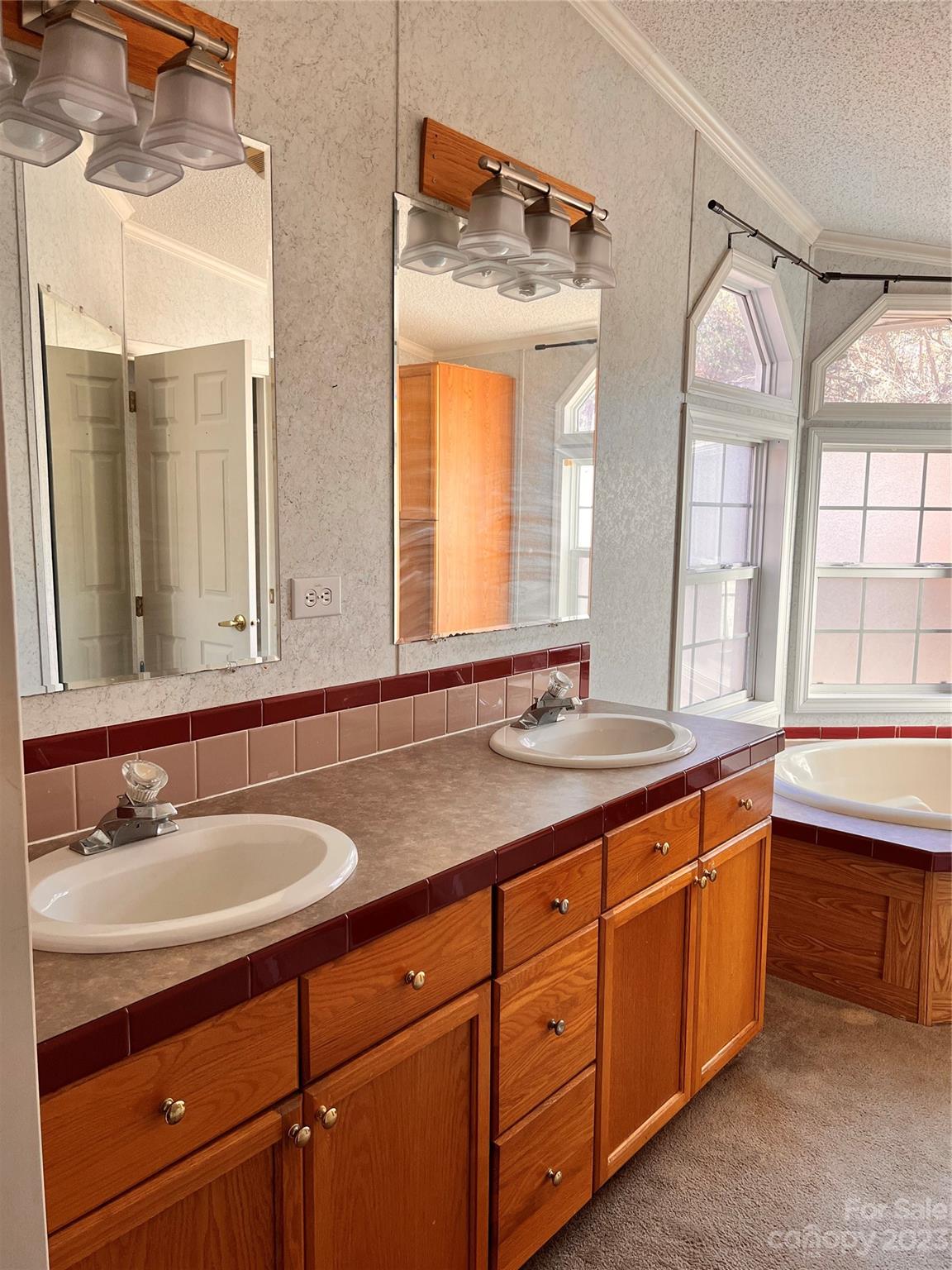 1864 Coopers Gap Road Rutherfordton, NC 28139 - Photo 29 of 46 a bathroom with a granite countertop sink mirror and double