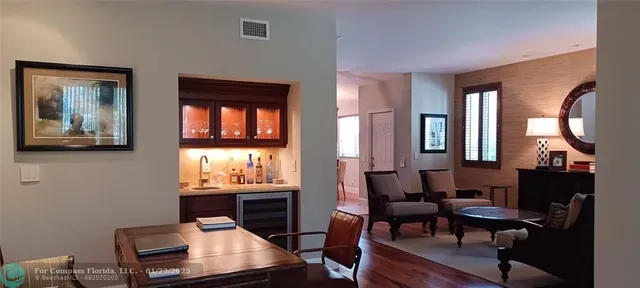 a room with furniture and a window