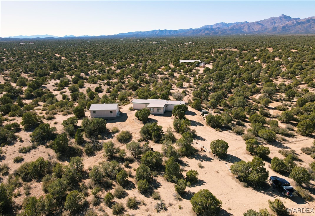 2336 South Rease Road Kingman, AZ 86401 - Photo 36 of 41 Drone / aerial view featuring a mountain view
