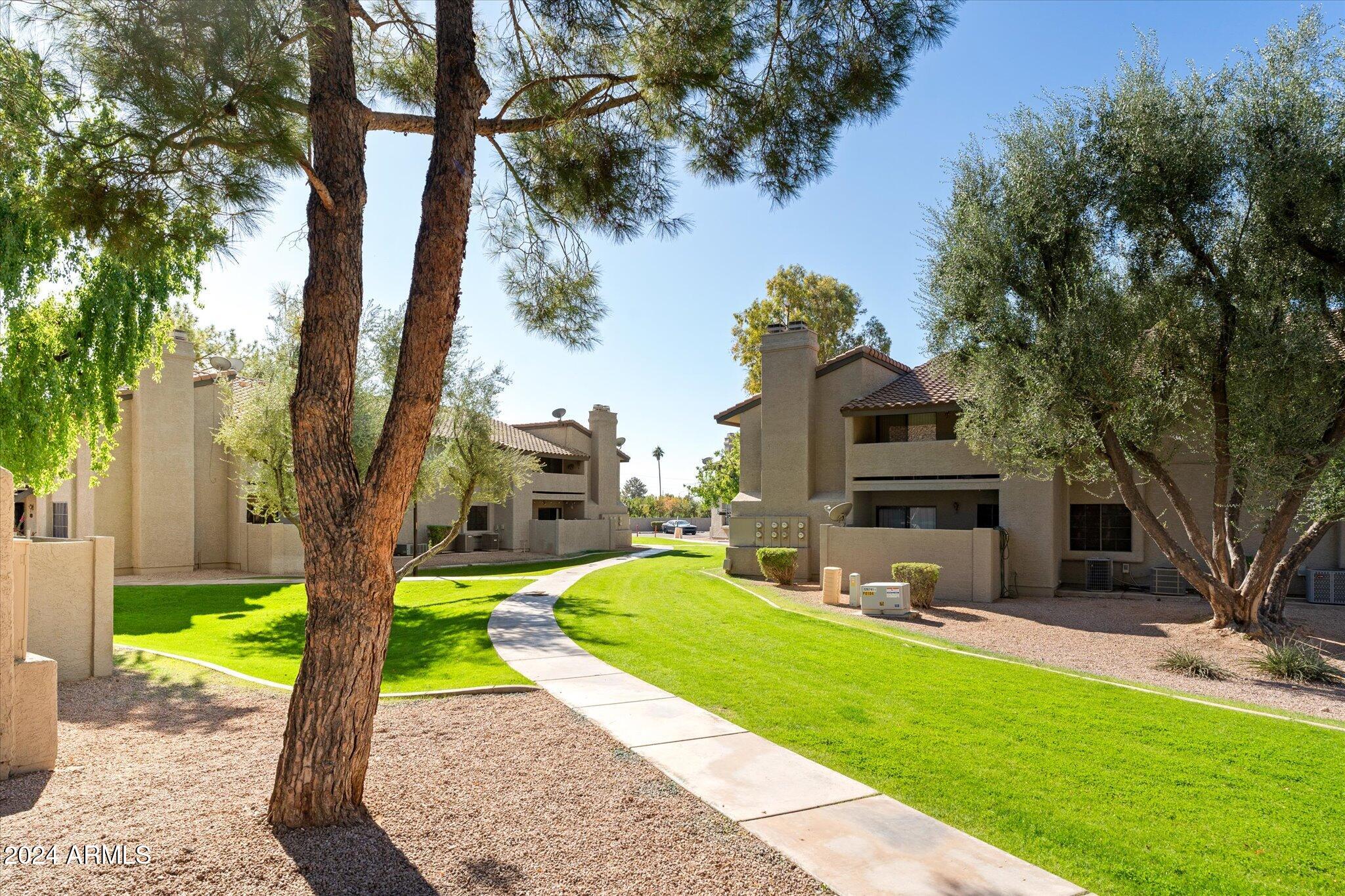 533 West Guadalupe Road, Unit 1063 Mesa, AZ 85210 - Photo 52 of 57 a swimming pool with outdoor seating and yard