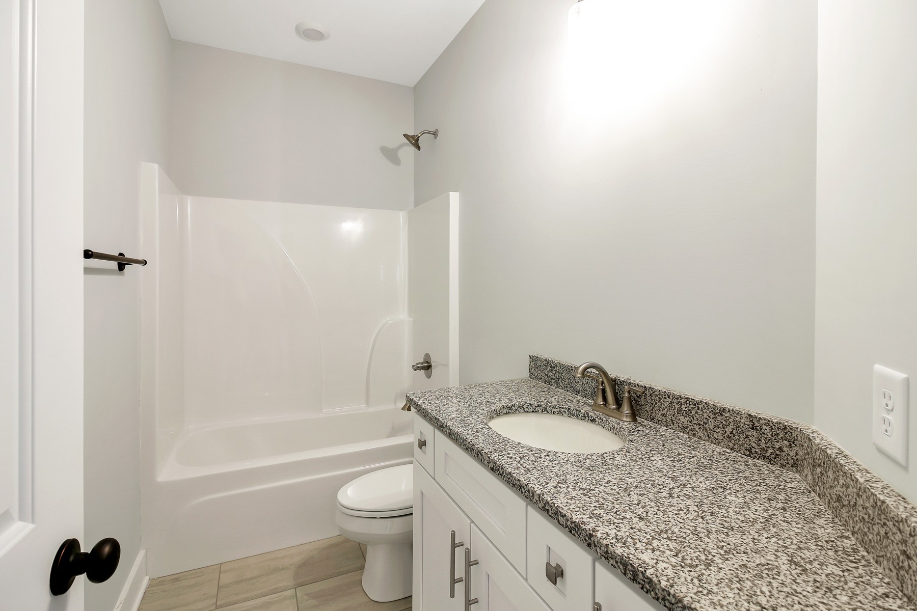 4889 Barren Plains Road Springfield, TN 37172 - Photo 13 of 17 a bathroom with a granite countertop sink toilet and shower