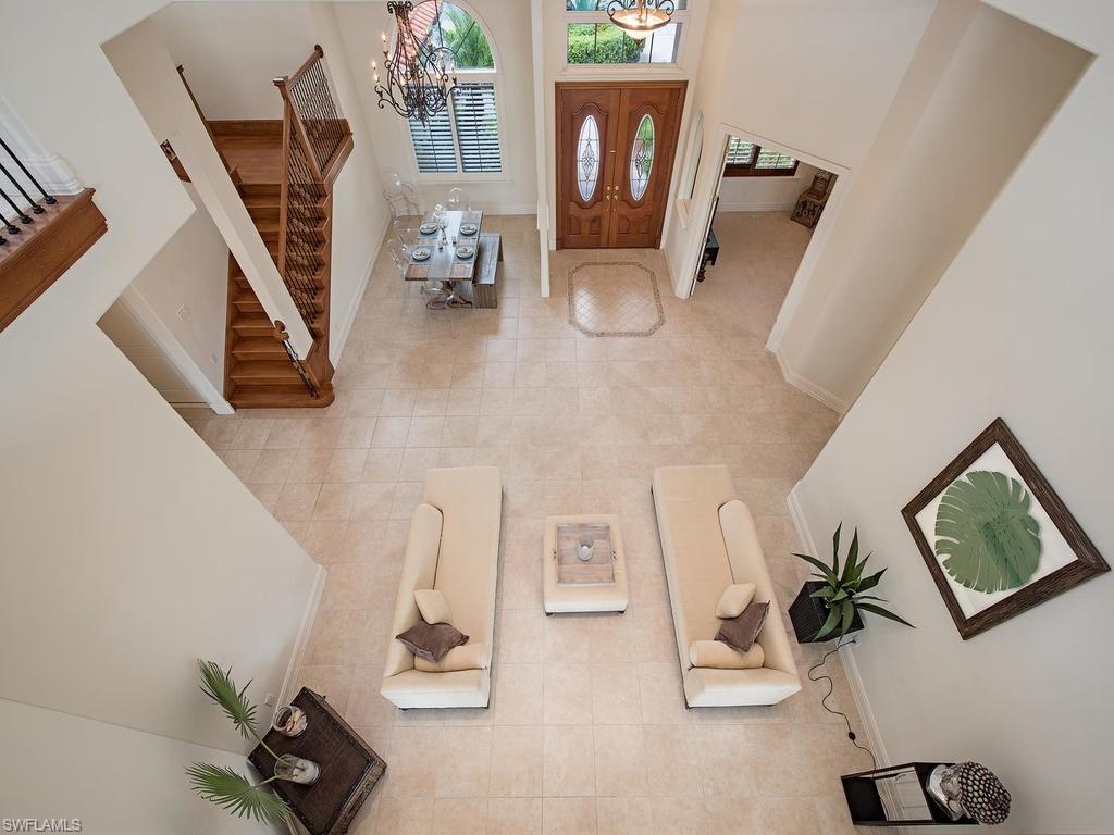 1860 Kingfish Road Naples, FL 34102 - Photo 16 of 24 View from second floor to entrance and living room are.