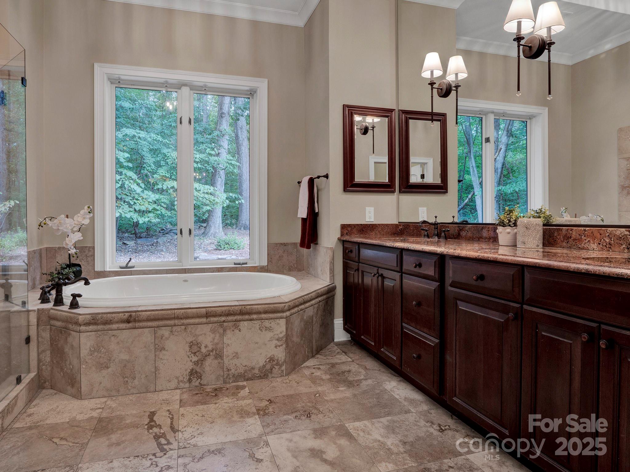 225 Riverton Road Weddington, NC 28104 - Photo 18 of 41 a bathroom with a tub sink and mirror