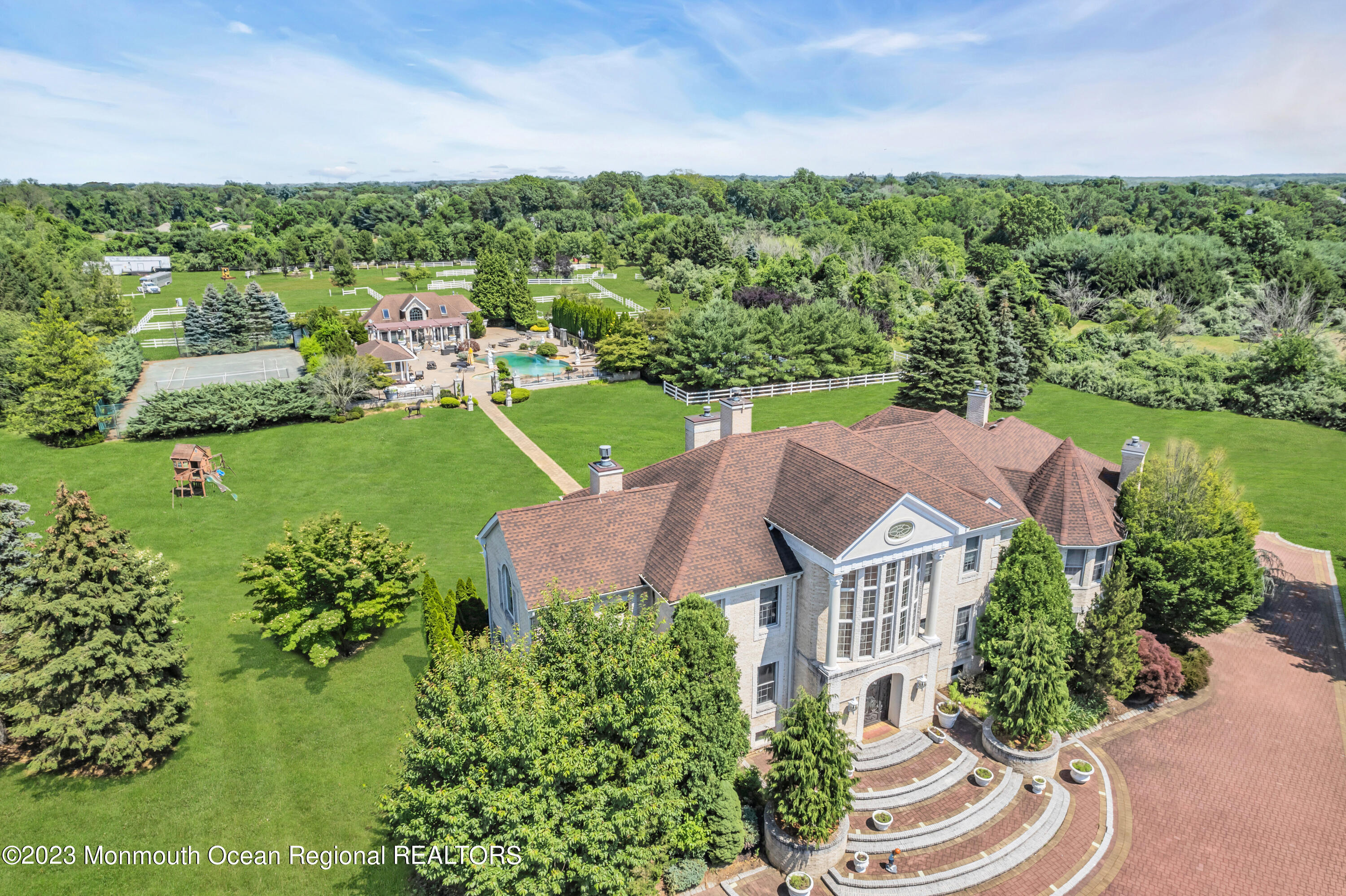 2 Bluebell Road Colts Neck, NJ 07722 - Photo 69 of 80 an aerial view of a house with garden space and street view