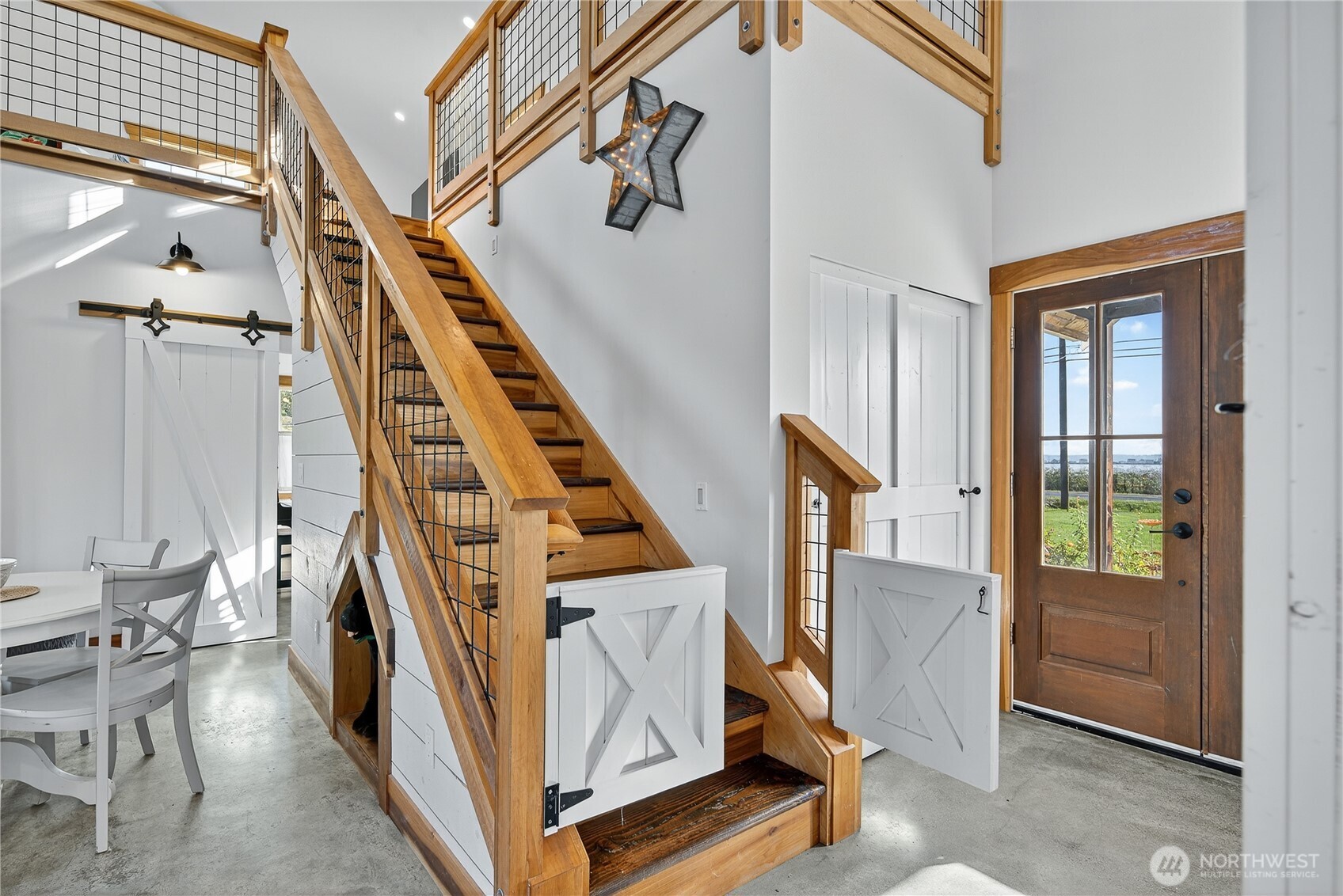 157 Russell Road Camano Island, WA 98282 - Photo 13 of 38 a view of an entryway with workspace