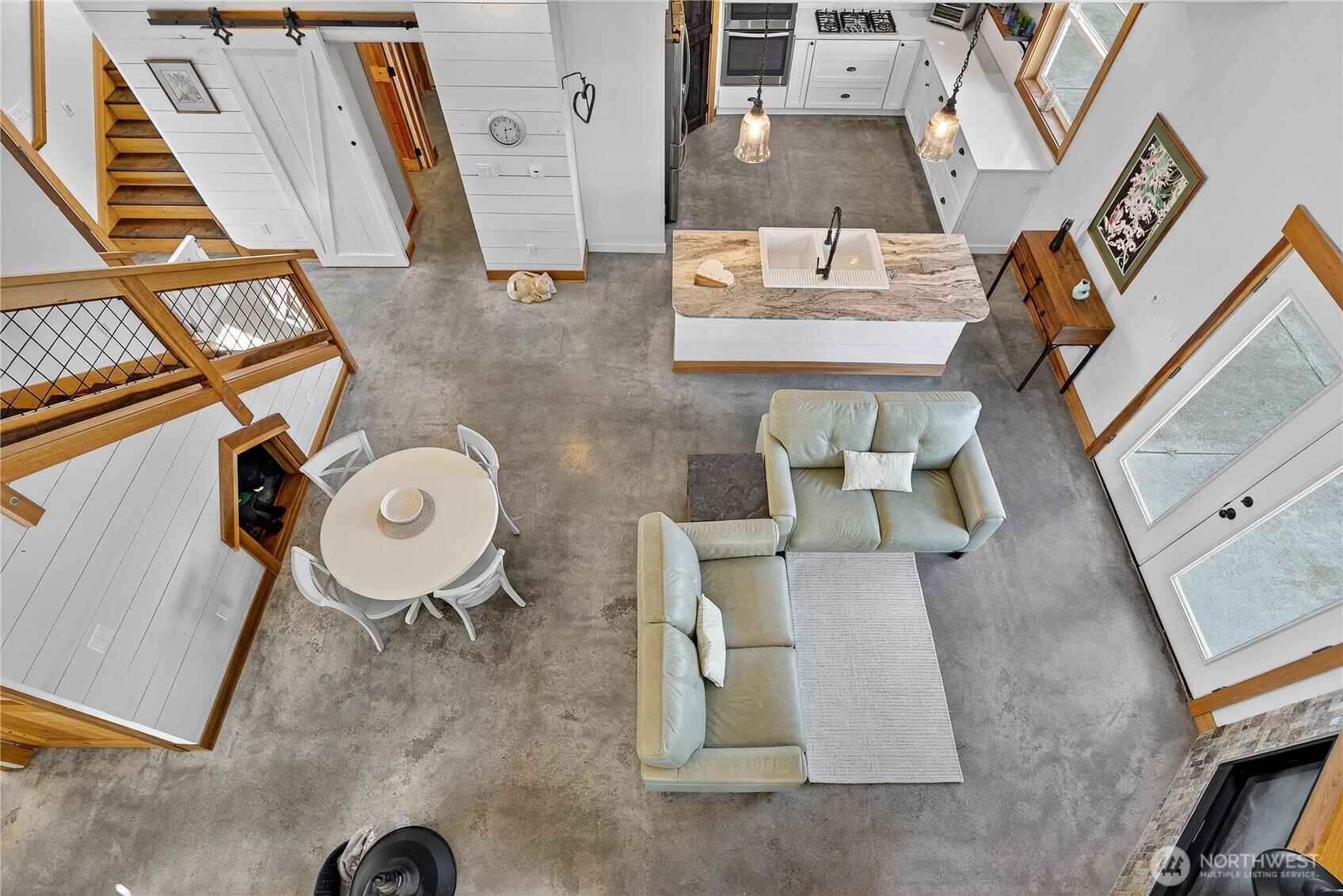 157 Russell Road Camano Island, WA 98282 - Photo 16 of 38 an aerial view of residential houses with outdoor space