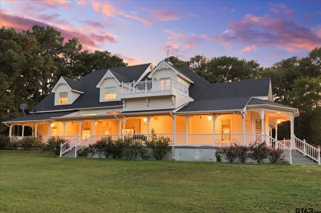 a house view with a garden space