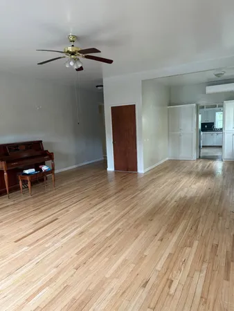 a view of a livingroom with a flat screen tv