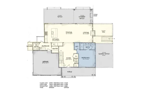a picture of a floor plan
