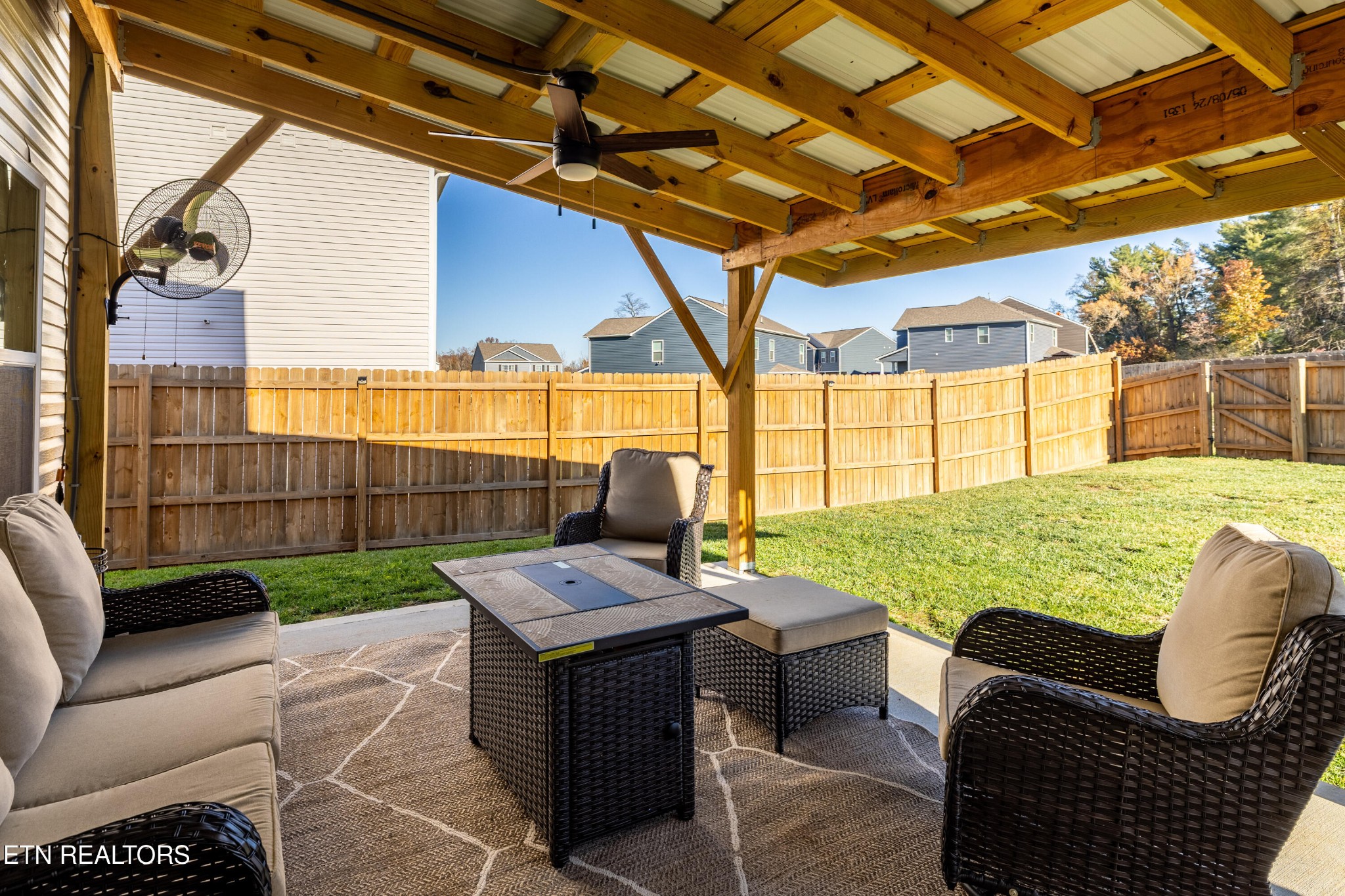 2918 Red Flame Road Knoxville, TN 37921 - Photo 31 of 39 a view of yard from outdoor seating area
