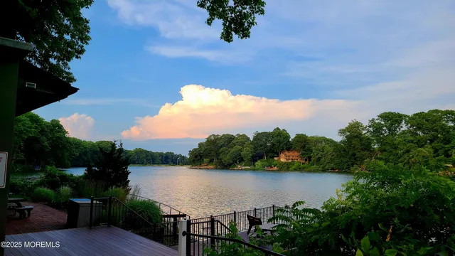 a view of lake with trees