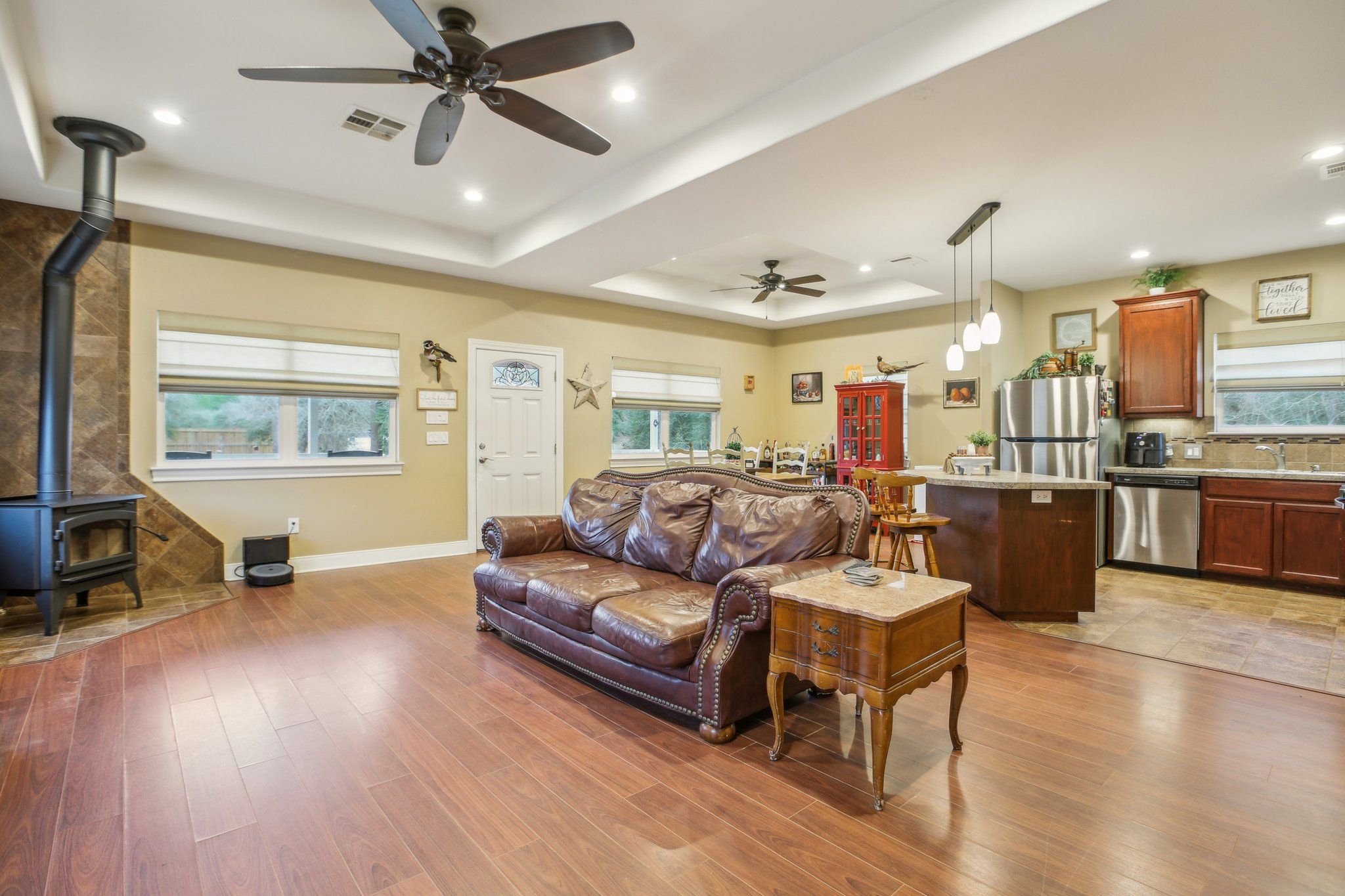 198 Kelley Road East Bastrop, TX 78602 - Photo 9 of 40 a living room with furniture and a large window