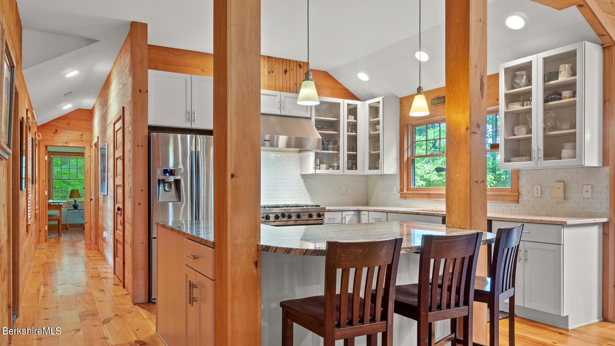 30 Lake Mansfield Road Great Barrington, MA 01230 - Photo 9 of 35 a dining room with furniture window wooden floor