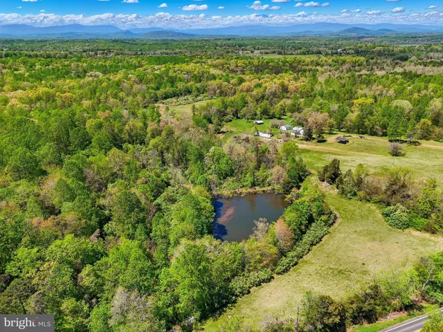 a view of a lush green field