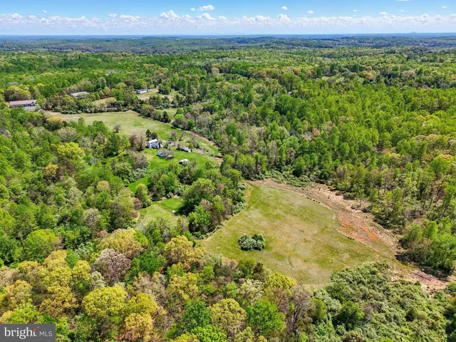 a view of a lush green field