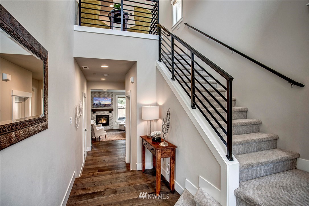 22326 9th Drive Southeast Bothell, WA 98021 - Photo 3 of 40 a view of entryway and hall with wooden floor