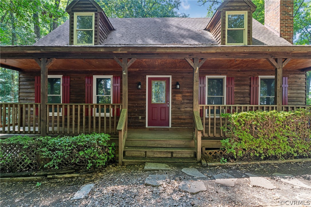 front view of a house with a small yard