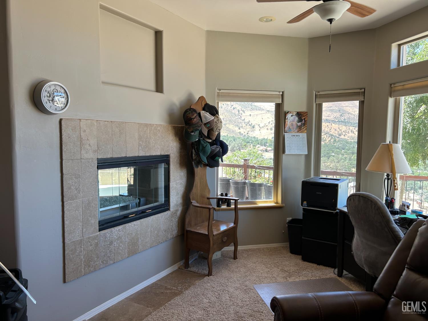 Undisclosed Address Lake Isabella, CA 93240 - Photo 21 of 40 a living room with furniture and a fireplace