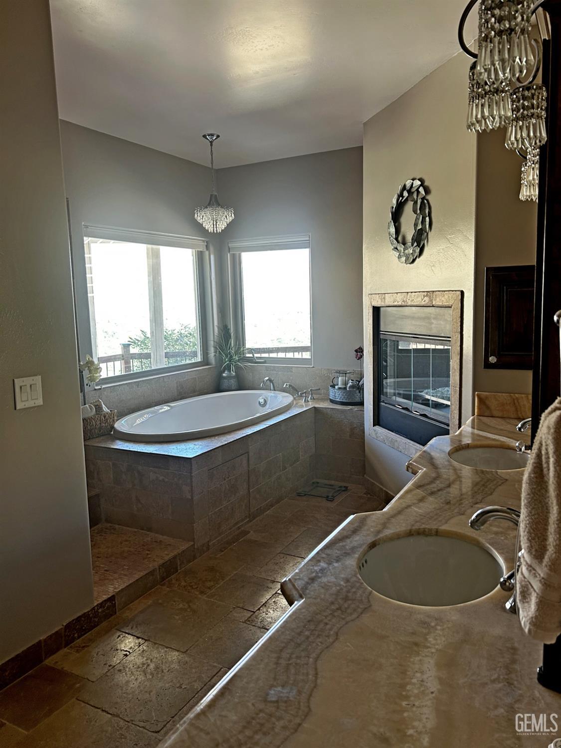 Undisclosed Address Lake Isabella, CA 93240 - Photo 24 of 40 a living room with fireplace furniture and a fireplace