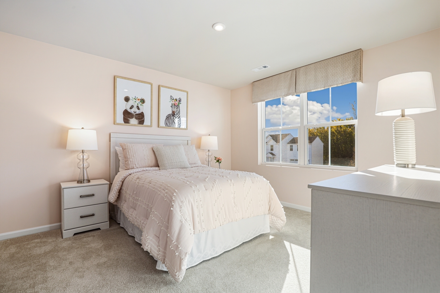 1725 Sunglow Lane DeKalb, IL 60115 - Photo 14 of 20 a spacious bedroom with a bed and a large mirror