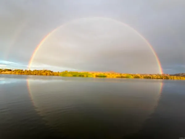 a view of an ocean and beach