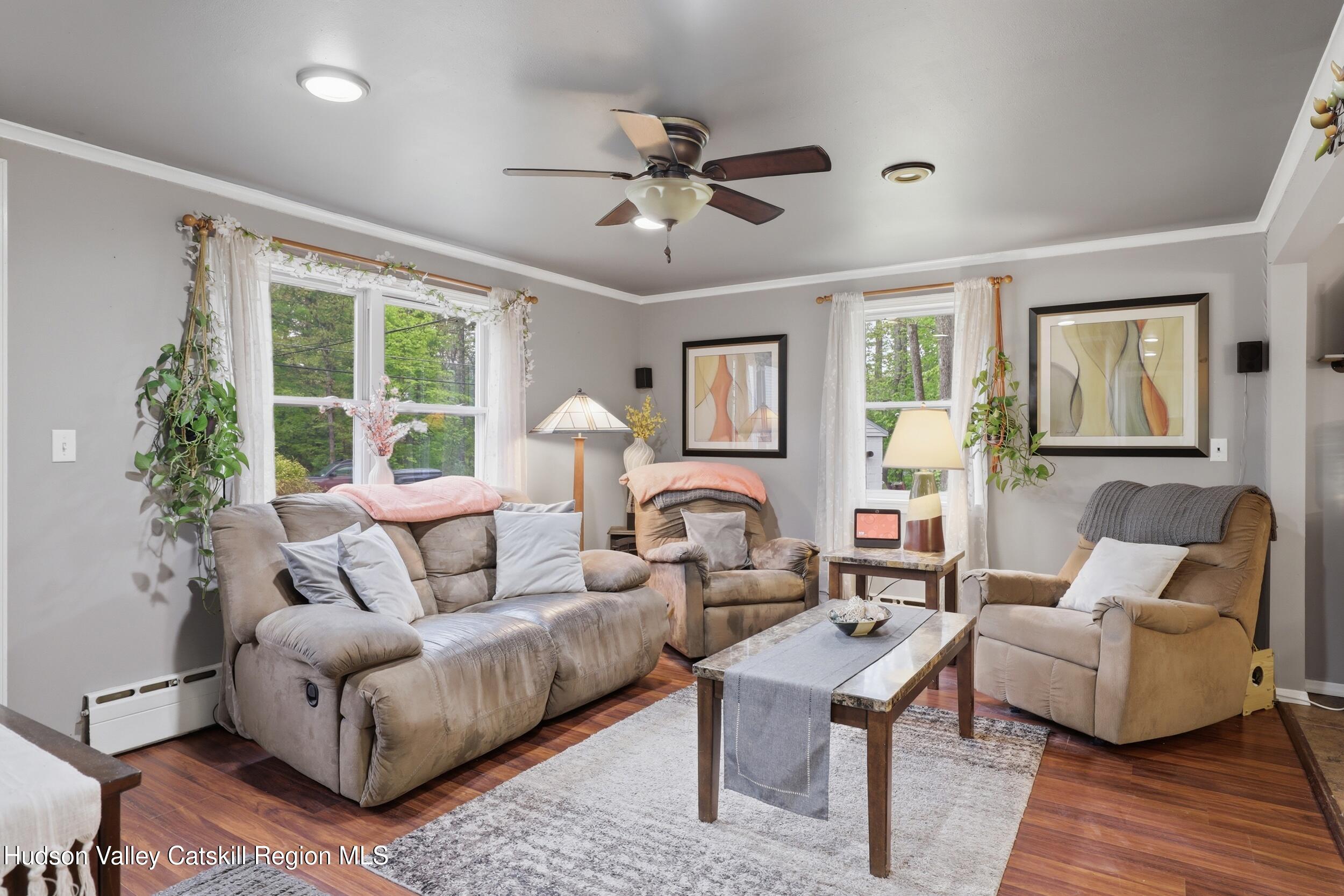 186 Cedar Hill Road High Falls, NY 12440 - Photo 7 of 33 a living room with furniture and a large window