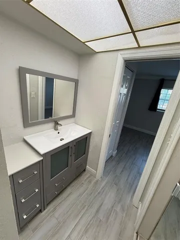 a close view of sink and washer