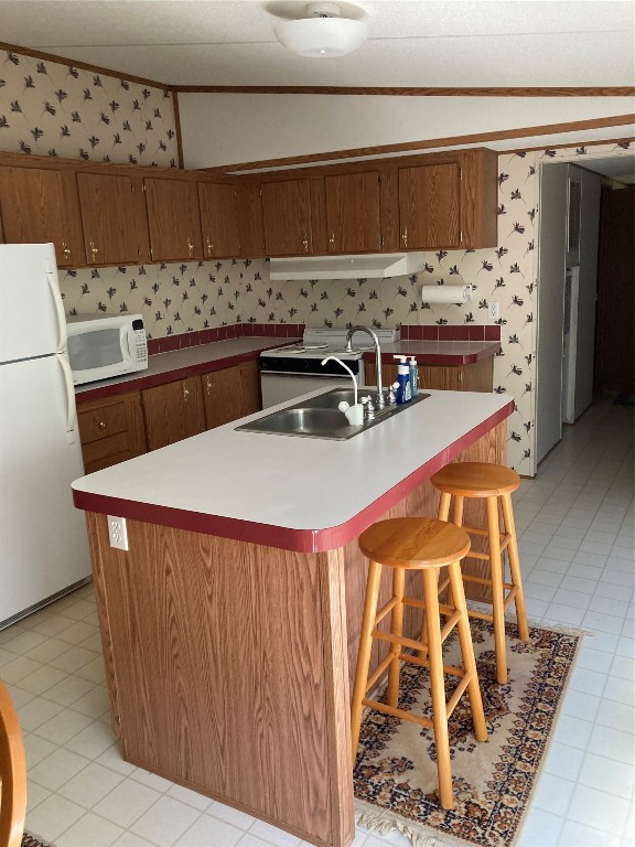 564 Cherry Springs Road Hunt, TX 78024 - Photo 11 of 29 a kitchen with a sink a stove and a refrigerator