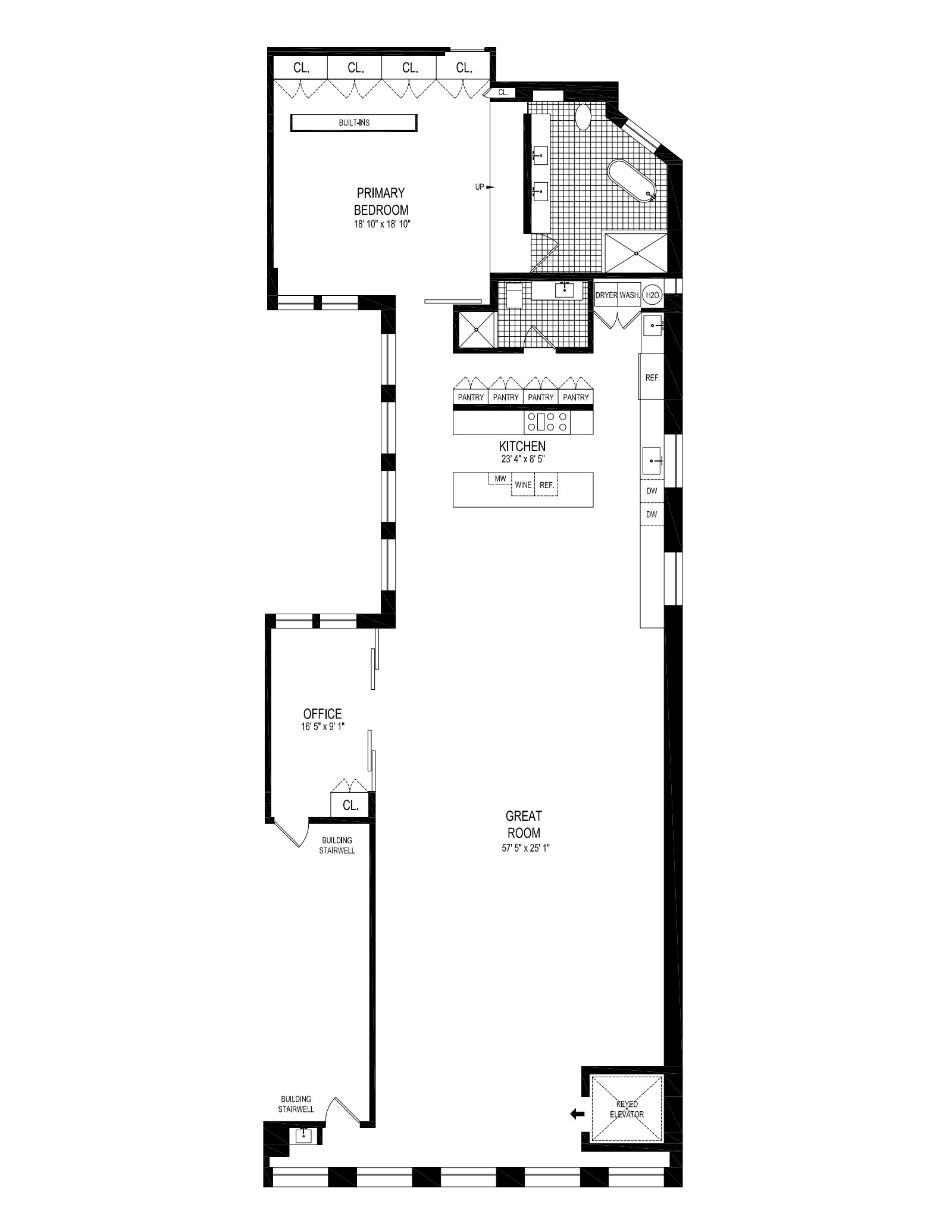 110 Mercer Street, Unit 4 Manhattan, NY 10012 - Photo 8 of 8 a picture of floor plan