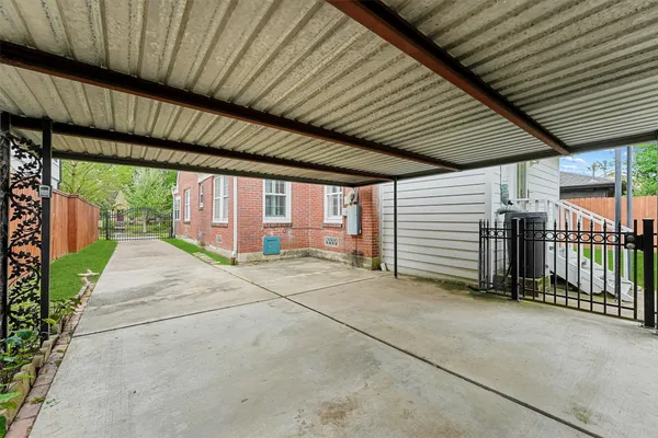 a view of a porch