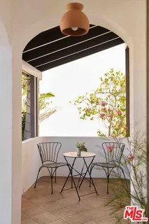 a close view of table chair and table