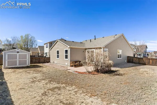 a view of a house with a patio