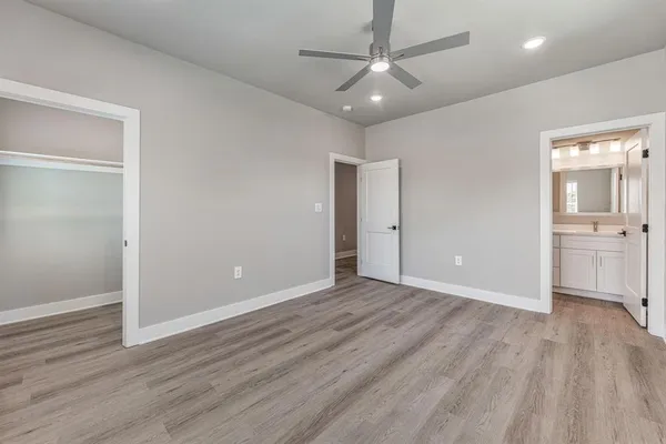 a view of small space with racks on the wall