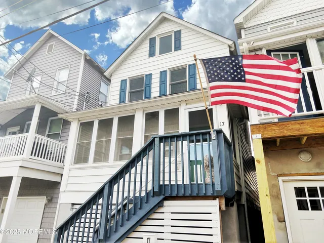 a view of a house with a deck