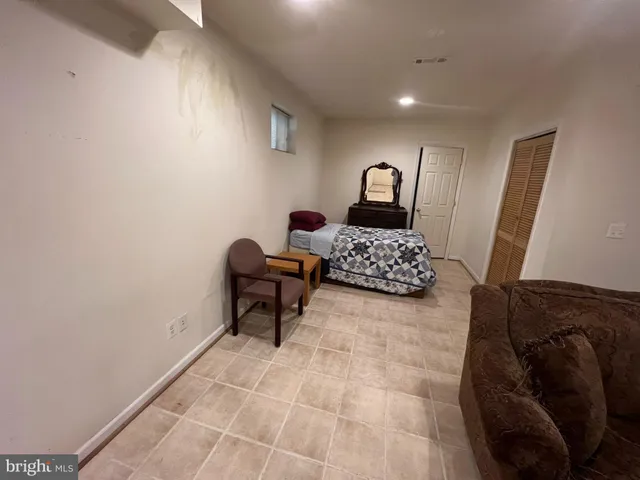 an empty room with an entryway