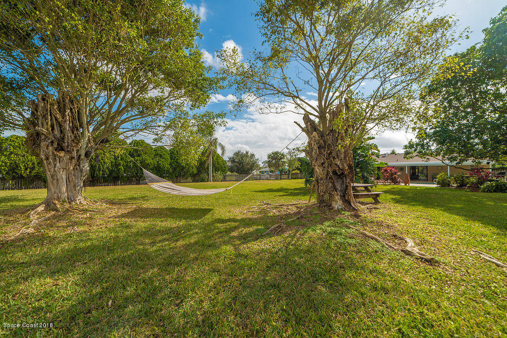 700 Montclair Road Northeast Palm Bay, FL 32905 - Photo 12 of 46 a view of swimming pool with tree s