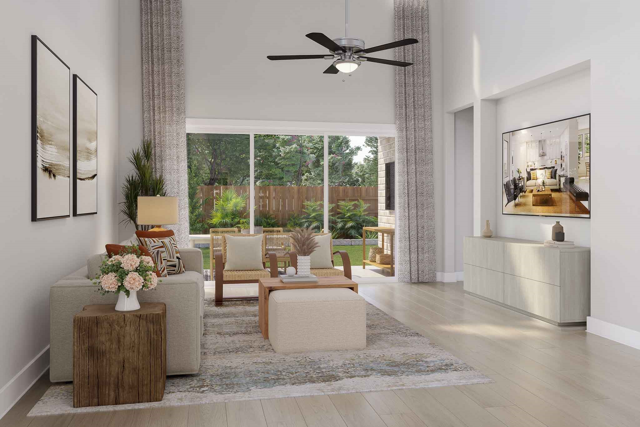 5154 Enchanted Pne Court Spring, TX 77386 - Photo 3 of 7 a living room with furniture and a large window