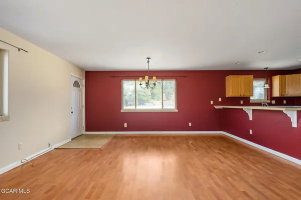 wooden floor and windows in a room