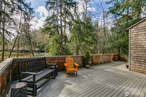 a view of outdoor space with seating